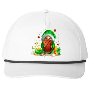 Gnome Basketball St Patricks Day Leprechaun Shamrock Boy Kid  Snapback Five-Panel Rope Hat