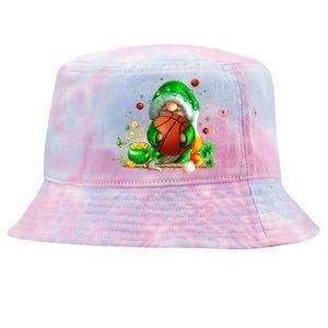 Gnome Basketball St Patricks Day Leprechaun Shamrock Boy Kid  Tie-Dyed Bucket Hat