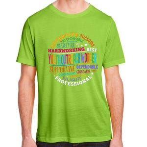 Groovy Outreach Worker Counselor Appreciation Adult ChromaSoft Performance T-Shirt