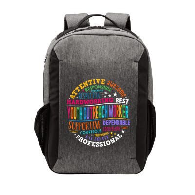 Groovy Outreach Worker Counselor Appreciation Vector Backpack