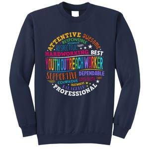 Groovy Outreach Worker Counselor Appreciation Sweatshirt