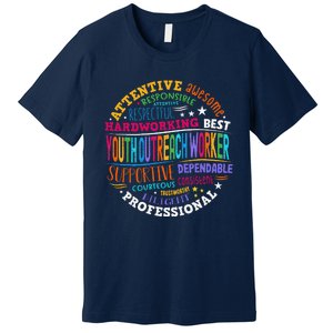 Groovy Outreach Worker Counselor Appreciation Premium T-Shirt