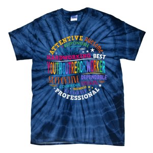 Groovy Outreach Worker Counselor Appreciation Tie-Dye T-Shirt