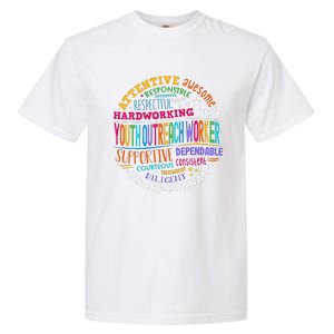 Groovy Outreach Worker Counselor Appreciation Garment-Dyed Heavyweight T-Shirt