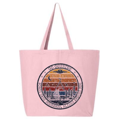 Go Outside Worst Case Scenario Bigfoot Kills You Sasquatch.Png 25L Jumbo Tote