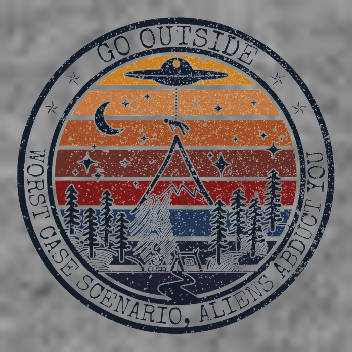 Go Outside Worst Case Scenario Bigfoot Kills You Sasquatch.Png Hooded Wearable Blanket