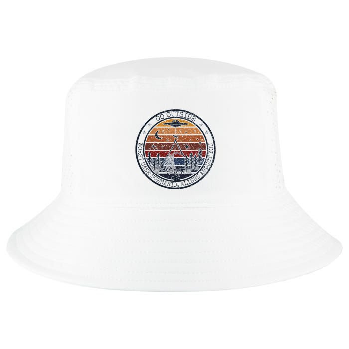 Go Outside Worst Case Scenario Bigfoot Kills You Sasquatch.Png Cool Comfort Performance Bucket Hat