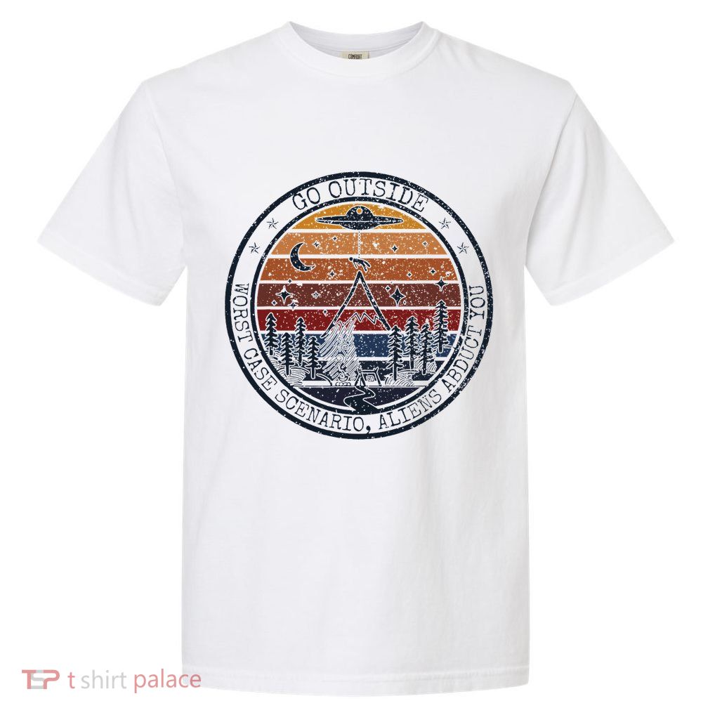 Go Outside Worst Case Scenario Bigfoot Kills You Sasquatch.Png Garment-Dyed Heavyweight T-Shirt