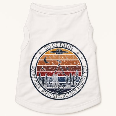 Go Outside Worst Case Scenario Bigfoot Kills You Sasquatch.Png Doggie Tank