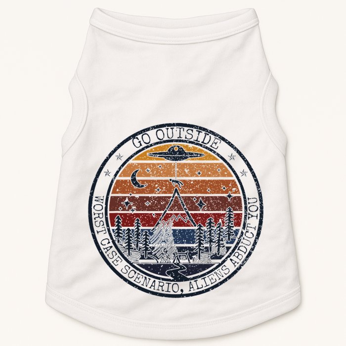Go Outside Worst Case Scenario Bigfoot Kills You Sasquatch.Png Doggie Tank
