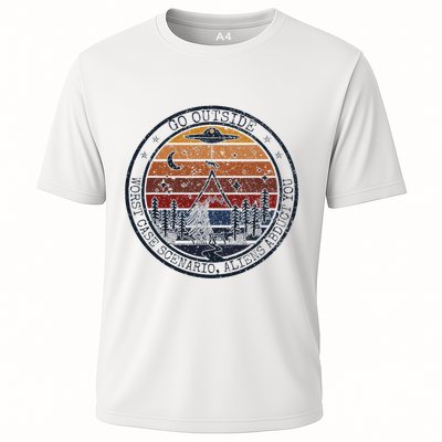 Go Outside Worst Case Scenario Bigfoot Kills You Sasquatch.Png Performance Shirt