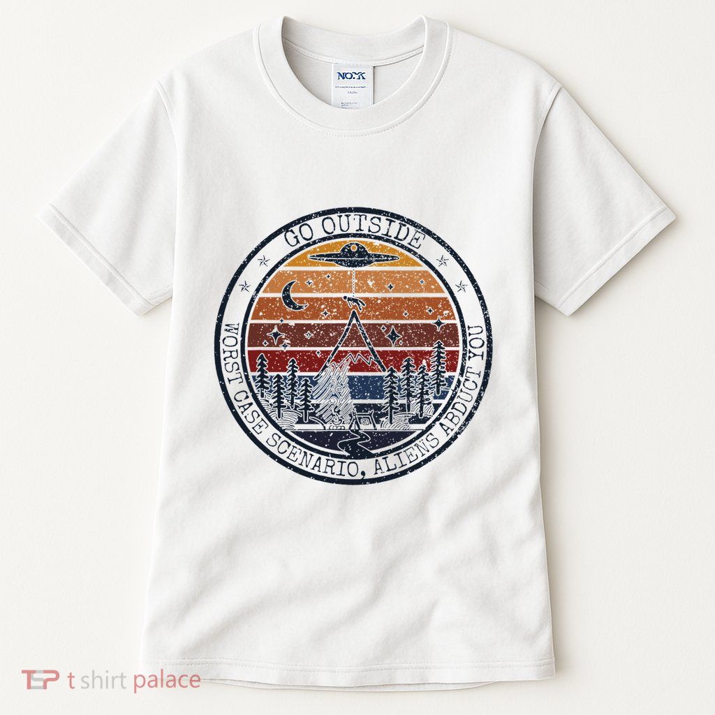 Go Outside Worst Case Scenario Bigfoot Kills You Sasquatch.Png Tall T-Shirt