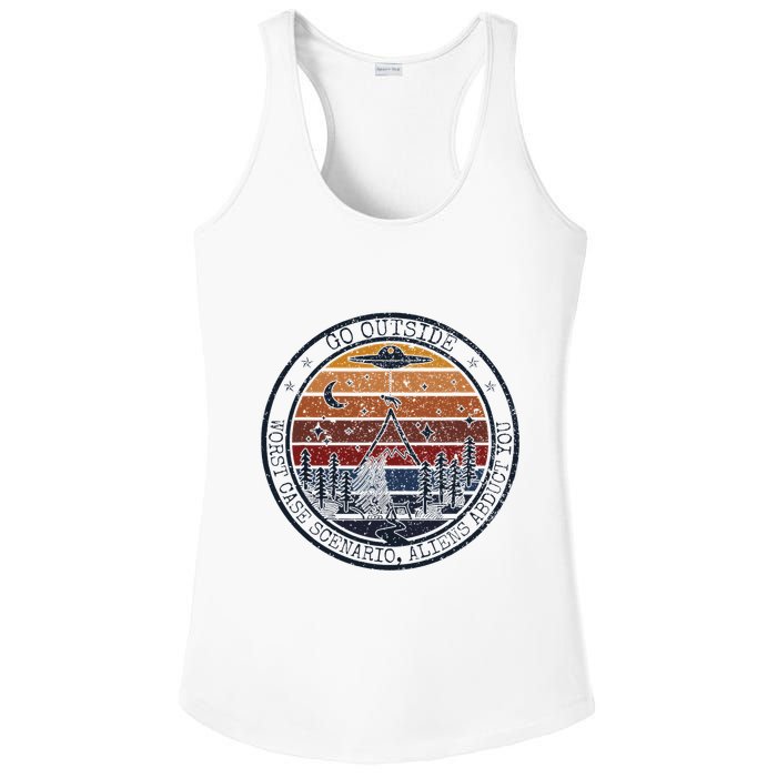 Go Outside Worst Case Scenario Bigfoot Kills You Sasquatch.Png Ladies PosiCharge Competitor Racerback Tank