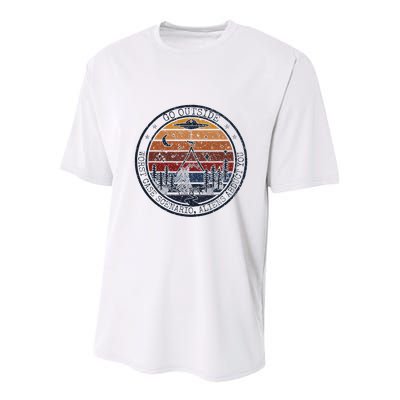 Go Outside Worst Case Scenario Bigfoot Kills You Sasquatch.Png Youth Performance Sprint T-Shirt