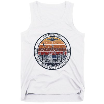 Go Outside Worst Case Scenario Bigfoot Kills You Sasquatch.Png Tank Top