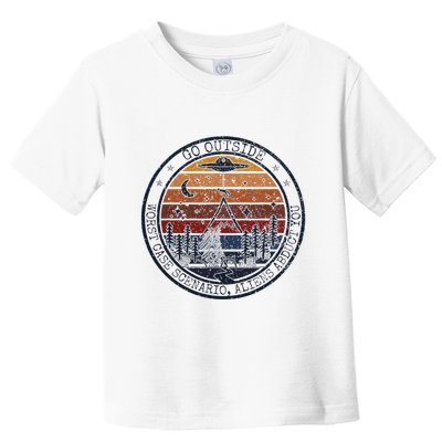Go Outside Worst Case Scenario Bigfoot Kills You Sasquatch.Png Toddler T-Shirt