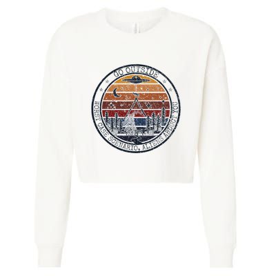 Go Outside Worst Case Scenario Bigfoot Kills You Sasquatch.Png Cropped Pullover Crew