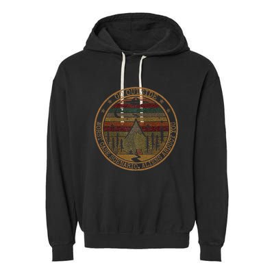 Go Outside Worst Case Scenario Bigfoot You Sasquatch Garment-Dyed Fleece Hoodie