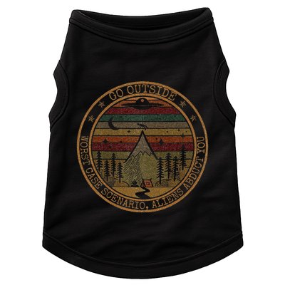 Go Outside Worst Case Scenario Bigfoot You Sasquatch Doggie Tank