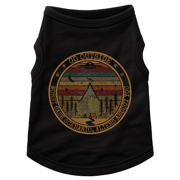 Go Outside Worst Case Scenario Bigfoot You Sasquatch Doggie Tank