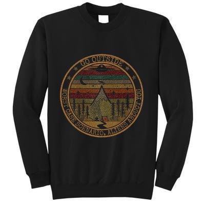 Go Outside Worst Case Scenario Bigfoot You Sasquatch Sweatshirt