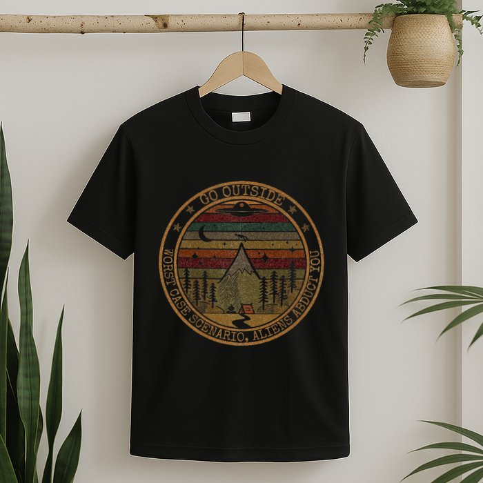 Go Outside Worst Case Scenario Bigfoot You Sasquatch T-Shirt