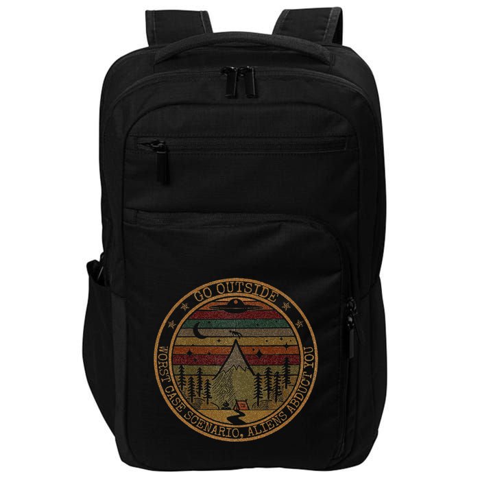 Go Outside Worst Case Scenario Bigfoot You Sasquatch Impact Tech Backpack