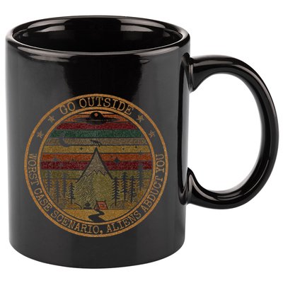 Go Outside Worst Case Scenario Bigfoot You Sasquatch 11oz C Handle Ceramic Mug
