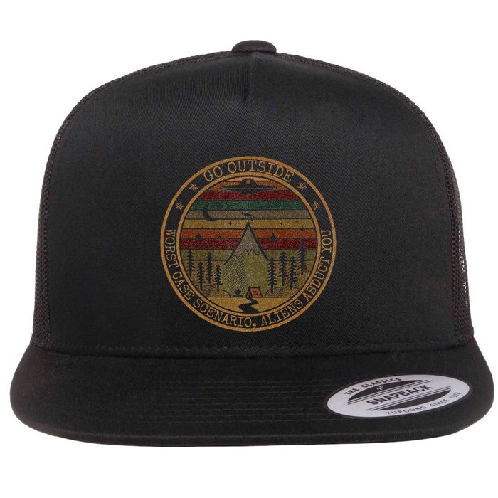 Go Outside Worst Case Scenario Bigfoot You Sasquatch Flatbill Hat