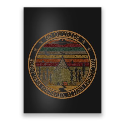 Go Outside Worst Case Scenario Bigfoot You Sasquatch Poster