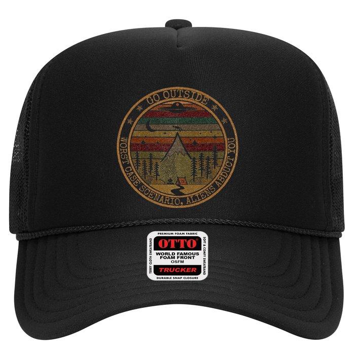 Go Outside Worst Case Scenario Bigfoot You Sasquatch Trucker Hat