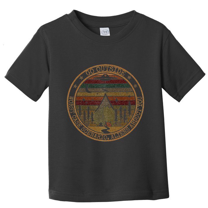 Go Outside Worst Case Scenario Bigfoot You Sasquatch Toddler T-Shirt