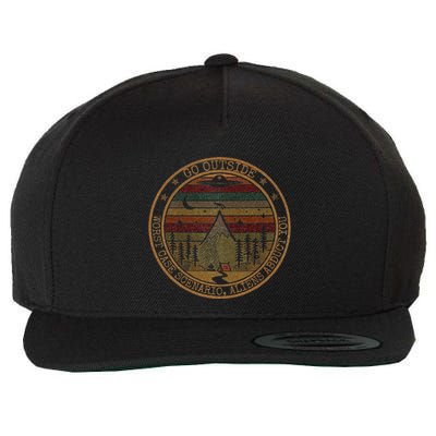 Go Outside Worst Case Scenario Bigfoot You Sasquatch Wool Snapback Cap