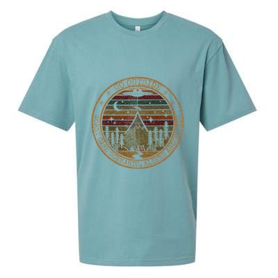 Go Outside Worst Case Scenario Bigfoot You Sasquatch Sueded Cloud Jersey T-Shirt
