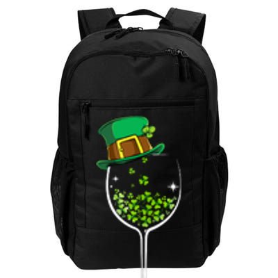 Glass Of Wine Irish Leprechaun Shamrock St Patricks Day Gift Daily Commute Backpack