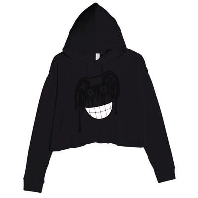 Game On With A Smile Great Gift Crop Fleece Hoodie