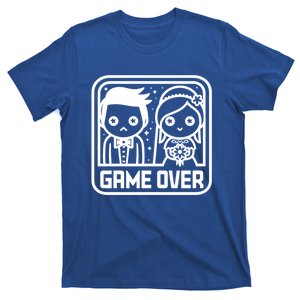 Game Over Wedding Graphic Funny Bride Groom Gamer Idea Funny Gift T-Shirt