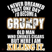 Grumpy Old Man Who Smokes Cigars Tall T-Shirt