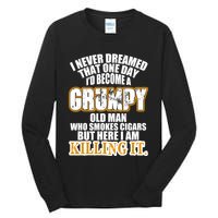 Grumpy Old Man Who Smokes Cigars Tall Long Sleeve T-Shirt