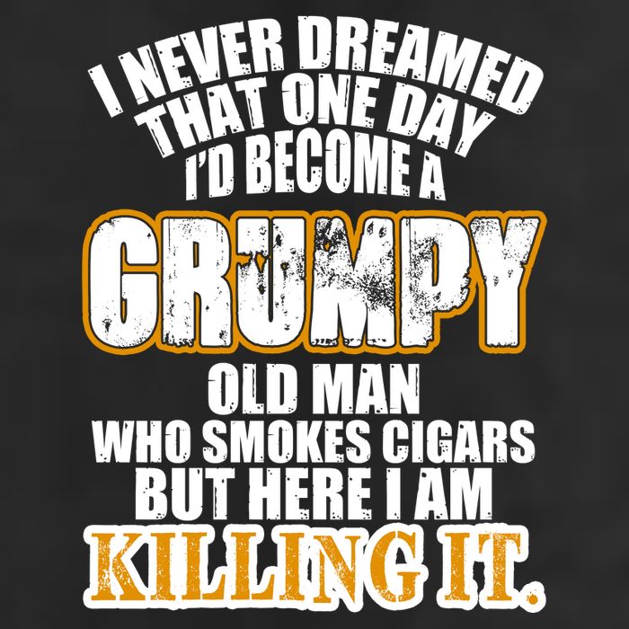 Grumpy Old Man Who Smokes Cigars 12oz Stainless Steel Coffee Mug