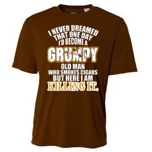 Grumpy Old Man Who Smokes Cigars Cooling Performance Crew T-Shirt