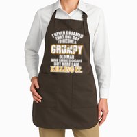 Grumpy Old Man Who Smokes Cigars Apron