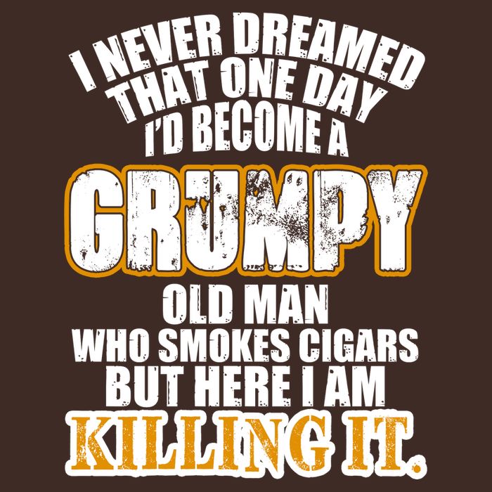 Grumpy Old Man Who Smokes Cigars Beanie