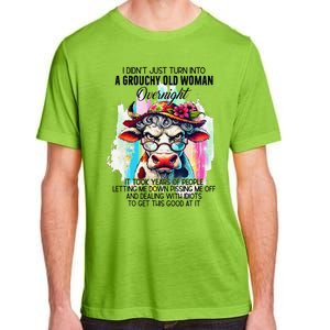 Grouchy Old Woman Cow Pissing Me Off And Dealing With Idiots Adult ChromaSoft Performance T-Shirt