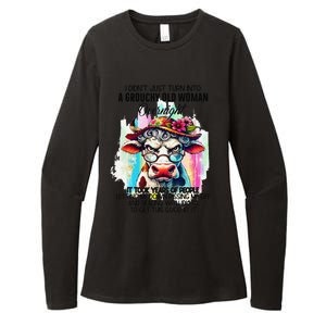 Grouchy Old Woman Cow Pissing Me Off And Dealing With Idiots Womens CVC Long Sleeve Shirt