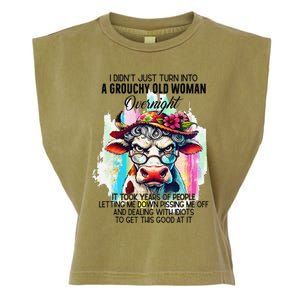 Grouchy Old Woman Cow Pissing Me Off And Dealing With Idiots Garment-Dyed Women's Muscle Tee