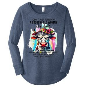 Grouchy Old Woman Cow Pissing Me Off And Dealing With Idiots Women's Perfect Tri Tunic Long Sleeve Shirt