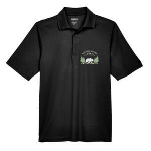 Go Outside Worst Case Scenario A Bear Kills You Camping Men's Origin Performance Pique Polo