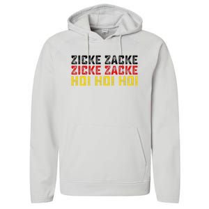 German Oktoberfest Zicke Zacke Zicke Zacke Hoi Hoi Hoi Performance Fleece Hoodie