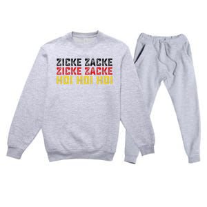 German Oktoberfest Zicke Zacke Zicke Zacke Hoi Hoi Hoi Premium Crewneck Sweatsuit Set